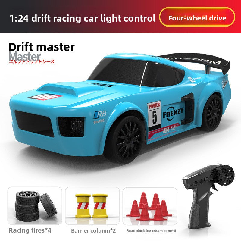 2.4G Four-Wheel Drive Remote Control Drift Car with LED Lights