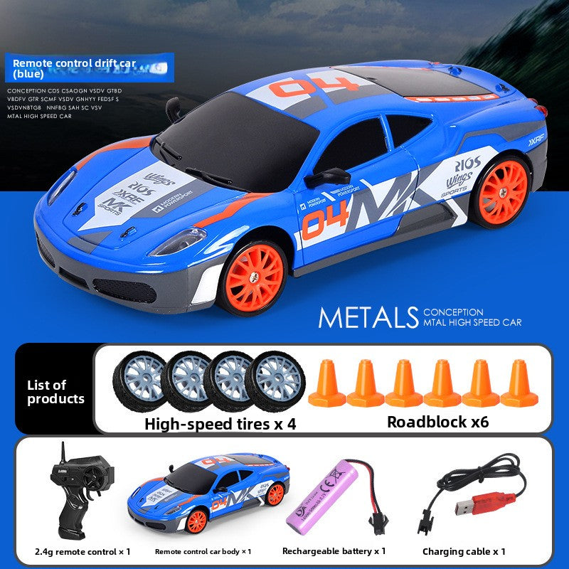 2.4G Four-Wheel Drive Remote Control Drift Car with LED Lights