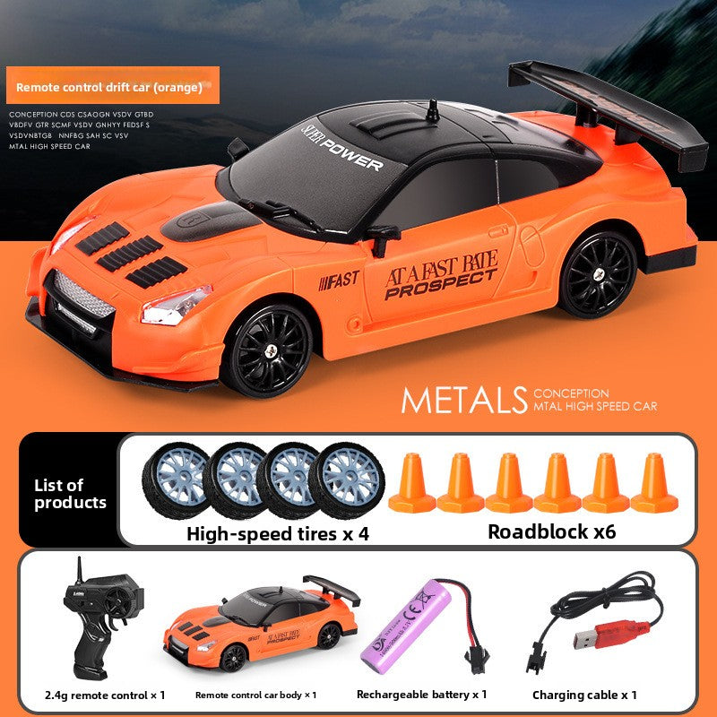 2.4G Four-Wheel Drive Remote Control Drift Car with LED Lights