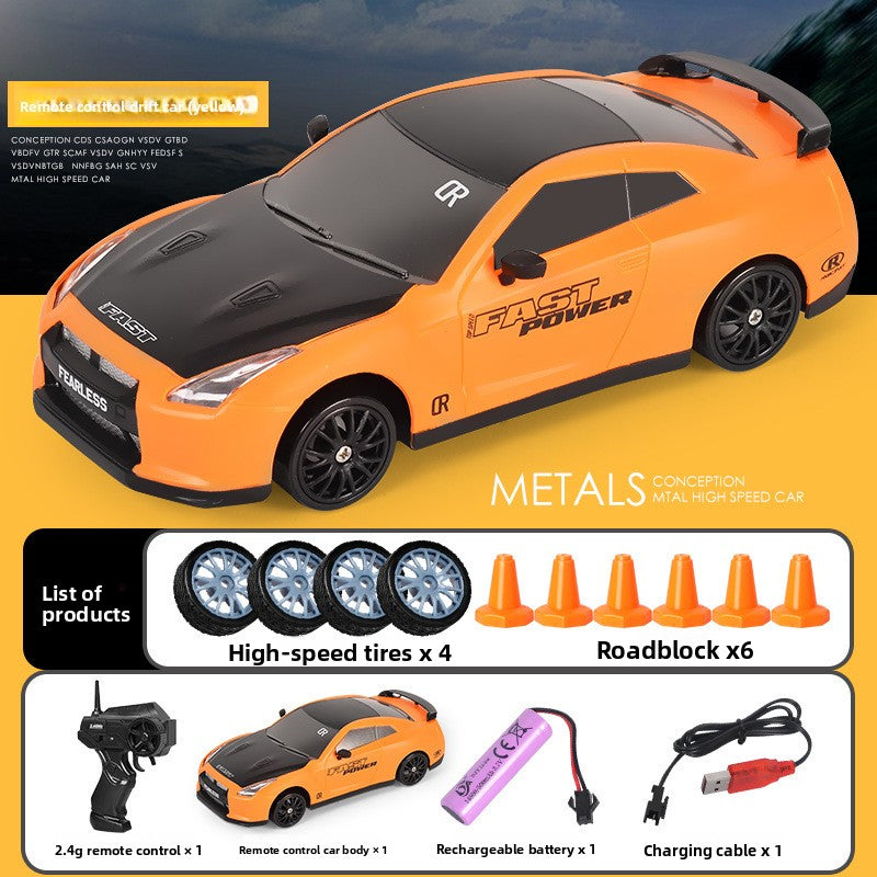 2.4G Four-Wheel Drive Remote Control Drift Car with LED Lights