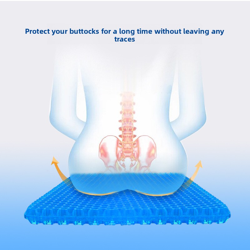 Breathable chair cushion for prolonged sitting in the office