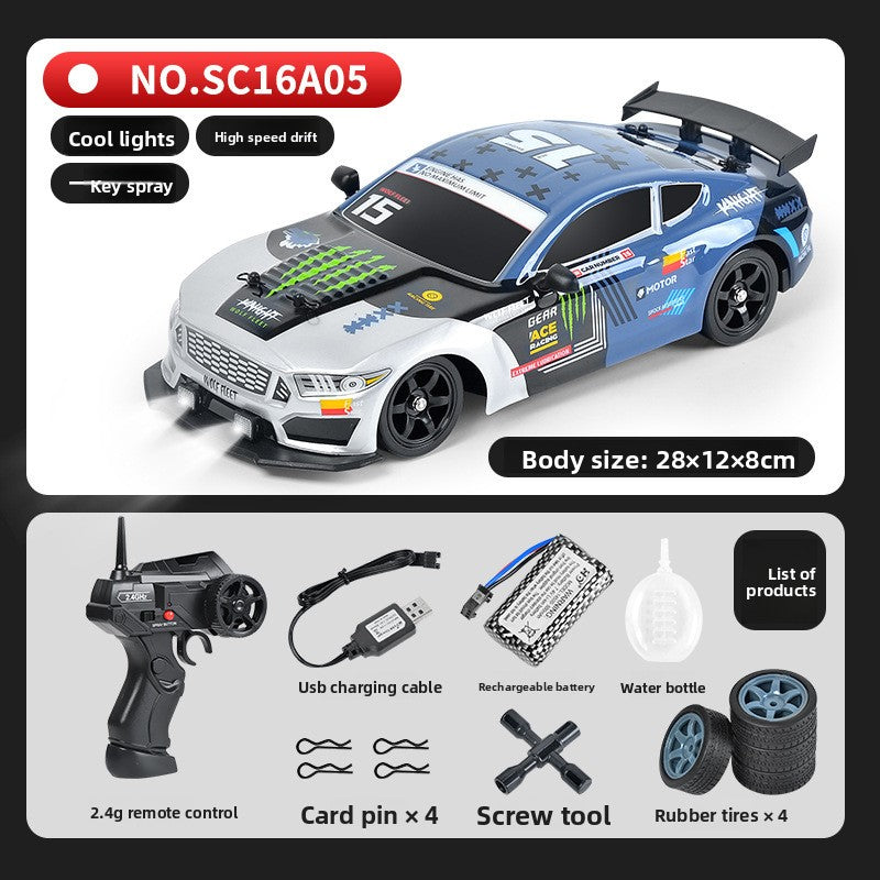 2.4G Four-Wheel Drive Remote Control Drift Car with LED Lights