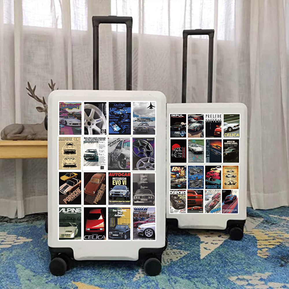 50 JDM Car Graffiti Waterproof PVC Stickers for DIY Decoration