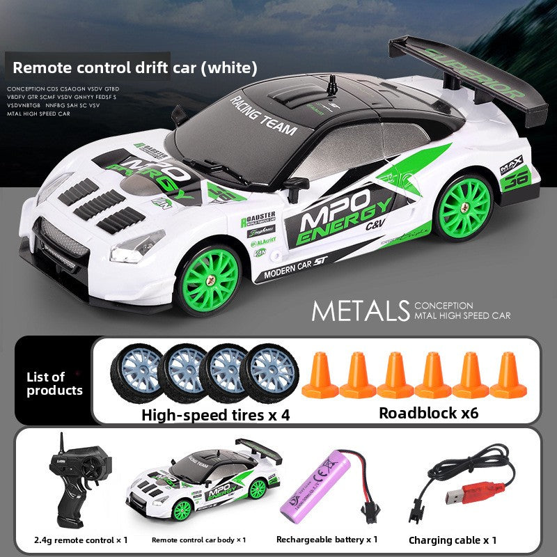 2.4G Four-Wheel Drive Remote Control Drift Car with LED Lights