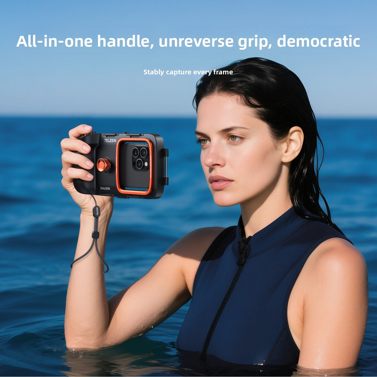 A 20-meter waterproof phone case for Bluetooth
