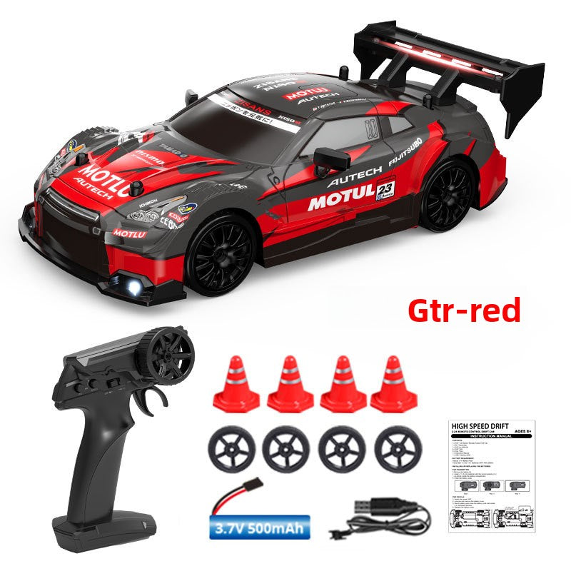 2.4G Four-Wheel Drive Remote Control Drift Car with LED Lights