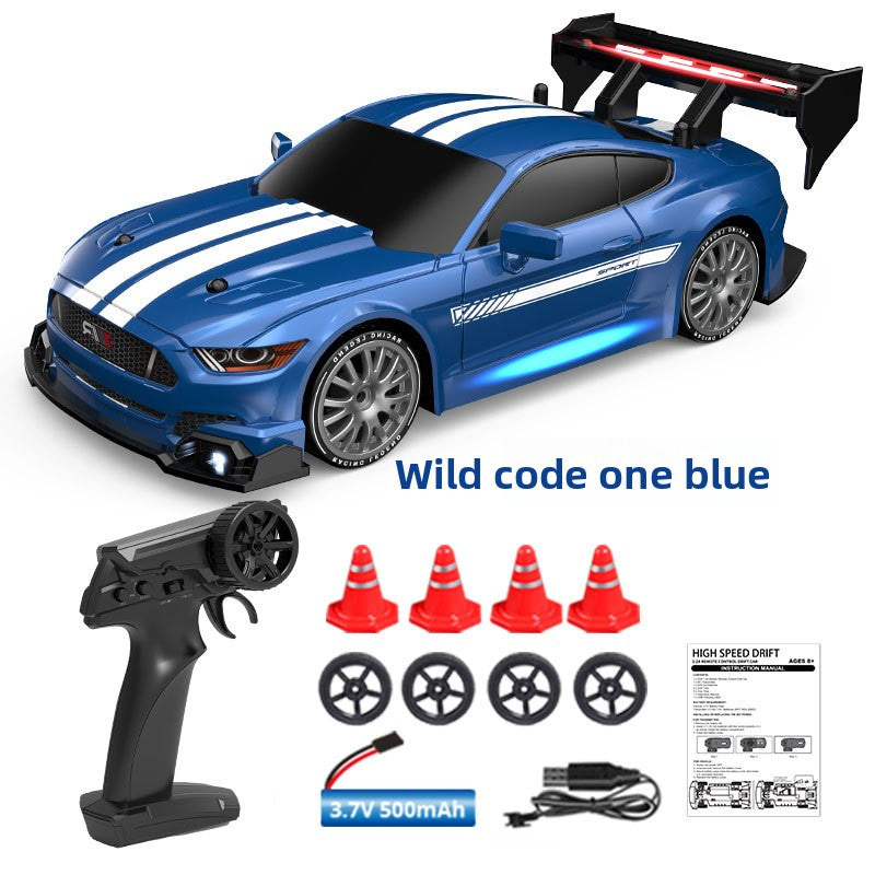 2.4G Four-Wheel Drive Remote Control Drift Car with LED Lights