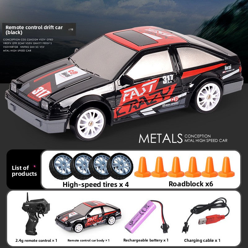2.4G Four-Wheel Drive Remote Control Drift Car with LED Lights