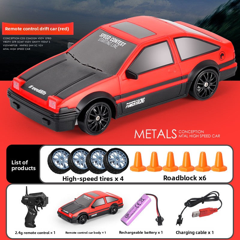 2.4G Four-Wheel Drive Remote Control Drift Car with LED Lights